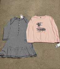 Tea Collection long sleeve dress, long sleeve shirt (size 10, NWT)