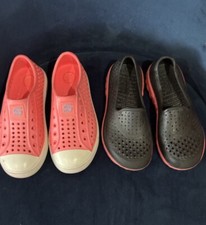 Skechers Shoes Girl's Foamies Slip On Machine Washable Bumper Toe Size 12/13