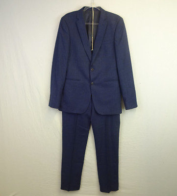 John Lewis Kin Herren Anzug Sakko 38 L Hose 32 R dunkelblau Wolle Hochzeit Rennen