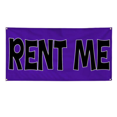 Vinyl Banner Multiple Sizes Rent Me Outdoor Advertising Printing C Business