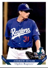 2015 Ogden Raptors Grandstand #15 Andrew Istler Wellington Florida Baseball Card