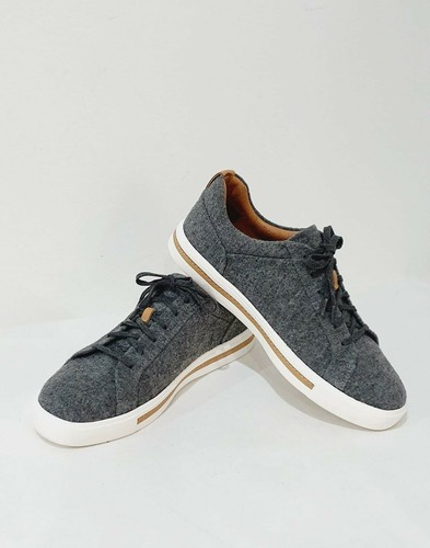Scarpe da ginnastica Clarks uomo Trigenic Flex grigio lana foderate calde taglia UK 7 D - Foto 9 di 10