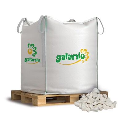 BigBag 1000 kg Marmorkies 40 60 mm   Zierkies | Gartenkies Edelkies Palette