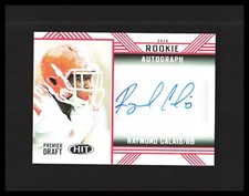 2020 Raymond Calais Rookie Auto SAGE Hit Premier Draft #A20 Los Angeles Rams