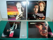LASERDISC 4 CLINT EASTWOOD DIRTY HARRY ROOKIE DEAD POOL WHITE HUNTER BLACK HEART