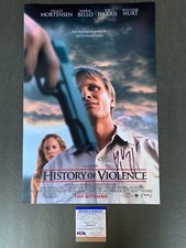 Viggo Mortensen Signed 12x18 A History of Violence Poster Photo with PSA/DNA COA