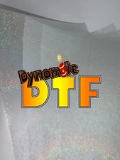 NEW: A3 Size  GLITTER DTF P.E.T. Film;  5 Sheets.  11.75” X 16.75”.   USA Seller