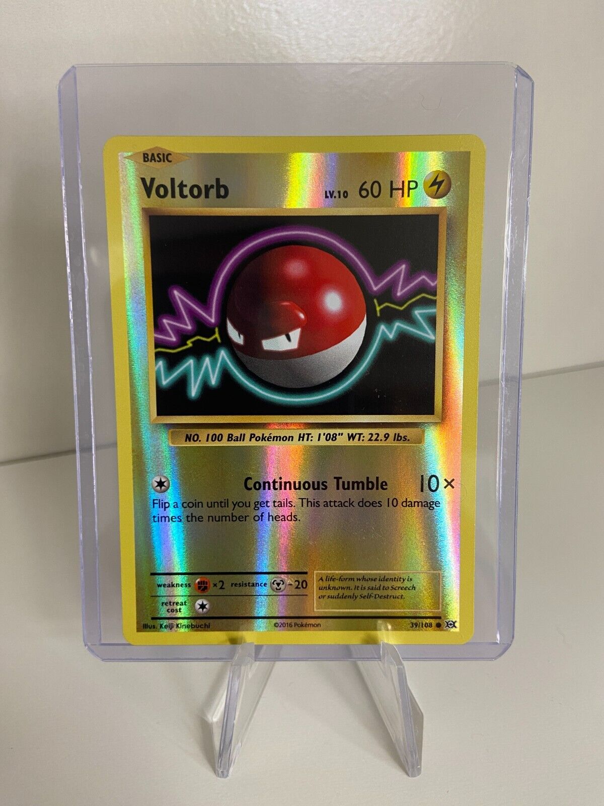 Pokemon - XY Evolution - Electrode & Voltorb - 39/108 & 40/108 - Reverse  Holo