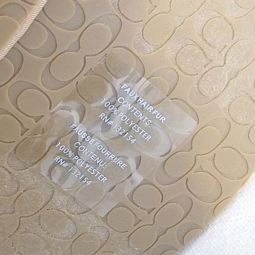 Neu Coach Ziva Kunstfell Jacquard Hausschuhe Größe 11 US - Bild 8 von 8