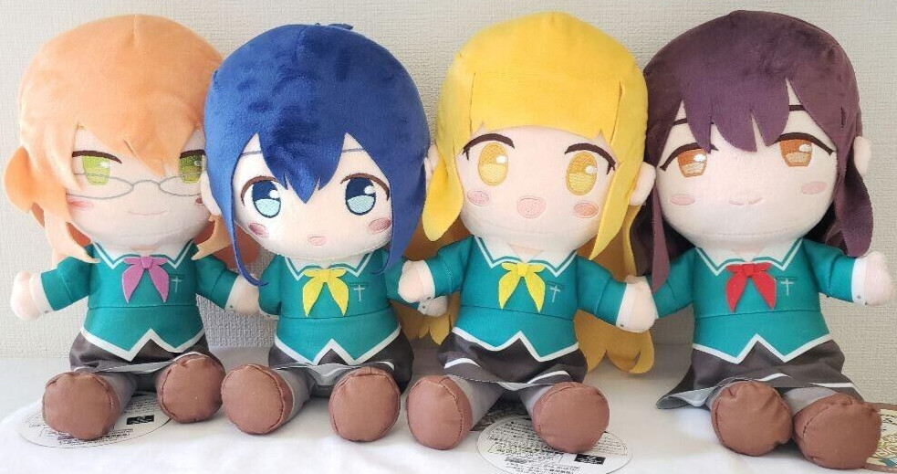 ¡Yuri es mi trabajo! Juego de 4 28 cm de peluche Kanoko Sumika Mitsuki Hime