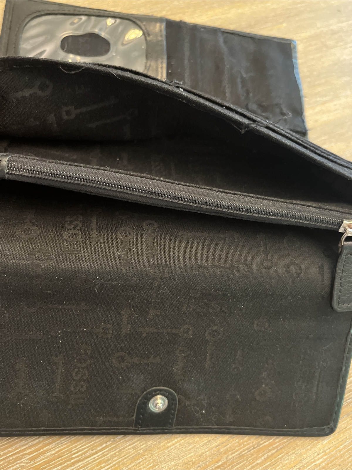 BLACK  Tri-fold Fossil Wallet - image 5