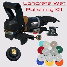 Stadea Concrete Wet Polisher Grinder Polishing Pads Set Wet Concrete Countertop