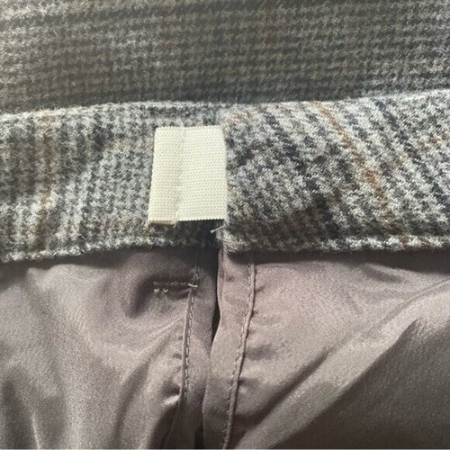 LL Bean Women's Vintage Classic Fit Straight Pants Sz10 Tall Gray Plaid Pockets - Picture 6 of 8