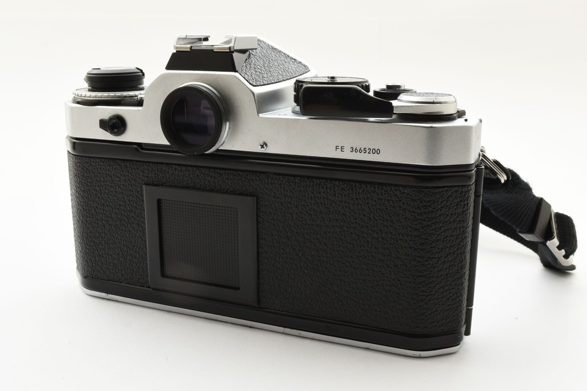 MINT w/ Strap ] Nikon FE Silver Body 35mm SLR Film Camera