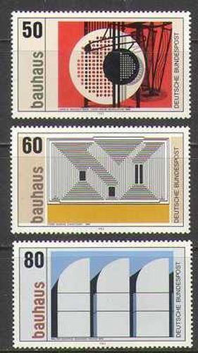 Germany 1983 Modern/Contemporary Art/Bauhaus/Painting/Buildings 3v set (n21877) - 第 1/1 張圖片