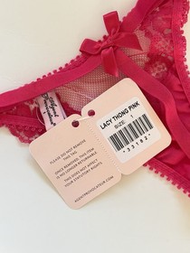 Agent Provocateur LACY Lace Thong in Pink Ret:$150 New w/Tags
