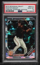 2019 Bowman Chrome Draft Sapphire Edition Hunter Bishop PSA 10 GEM MT 01qn