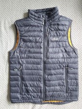 Rab Microlight Vest Navy Down Gilet Men's S Full Zip Quilted Waistcoat