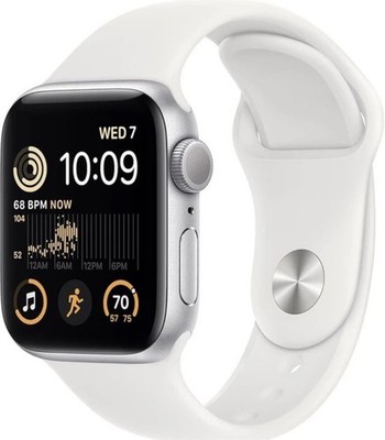 Apple Watch SE 2nd Gen (GPS) 40mm Aluminum Case Sport Band S/M Starlight