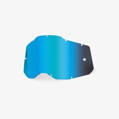 100% MX Goggle Lens - (Adult) Accuri-2/Strata-2/Racecraft-2 (Mirror Blue)