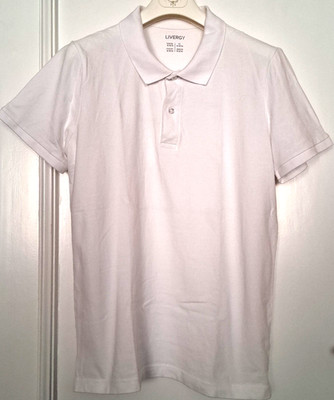 Herrenpoloshirt Weiß v. Livergy Gr.M 48/50 Baumwolle 