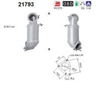 As 21793 Katalysator FüR Astra J Corsa D Insignia A Saab 9-5 1.6 11.06- Opel