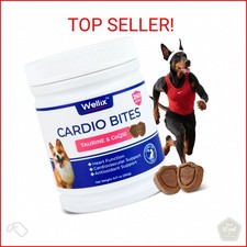 Wellix 260 Bites Cardio Taurine for Dogs - Heart Supplements for Dog Chews with