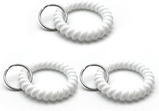 Spiral Coil Keychain, Anti-Lost Key Chain Holder Lanyard Cord for Sauna Outdoor