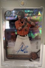 2022 Bowman - Chrome Auto. Anthony Rodriguez #CPA-ARZ  Refractor /100 (AU, RC)
