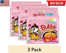  3 PACK Samyang Spicy Chicken Noodle Carbonara Flavor Ramen, 4.58 oz, 5 Pack