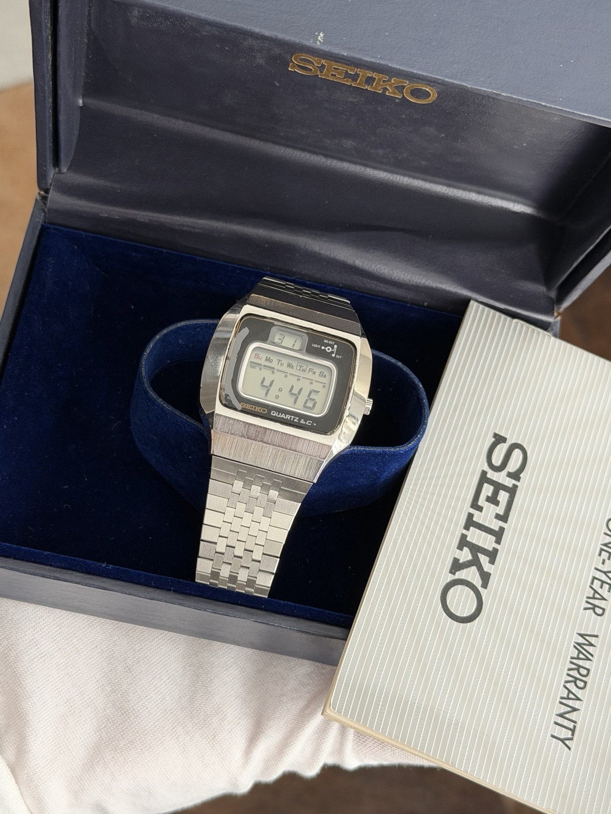 Rare Vintage Seiko Quartz LC 0114-0020 Men’s Digital Sports Watch JDM 1970s