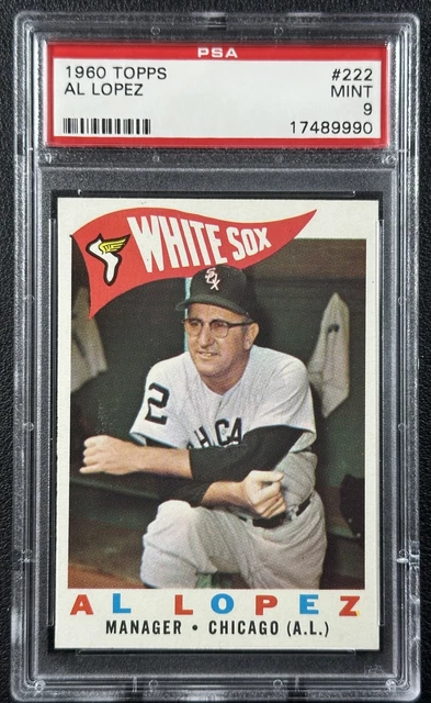 Al Lopez PSA 9 1960 Topps Baseball #222 White Sox 9990