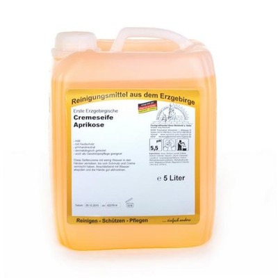 ERSTE ERZGEBIRGISCHE Cremeseife Aprikose 5L Kanister Hautpflege pH-neutral
