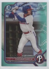 2022 Bowman Chrome Prospects Aqua Refractor 90/125 Yhoswar Garcia #BCP-90 1u6