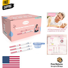 Pregnancy Test Strips with Urine Cups, 25 Count Individually Wrapped hCG Early