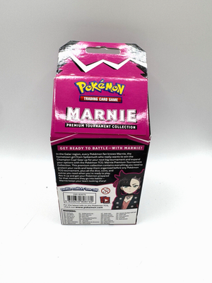 pokmon trading card game marnie premium tournament collection - Promos ready damage dice [7] Pokemon TCG booster packs [1] code card for the Pokemon TCG Online. Marnie Premium Tournament Collection 