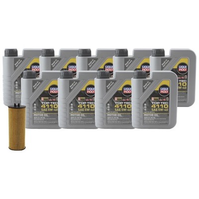 9L Liqui Moly Top Tec 4110 5W-40 Wix Engine Oil Change Kit for W463 G550