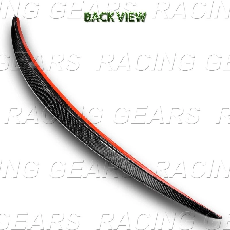 P-STYLE REAL CARBON FIBER TRUNK SPOILER FIT 13-20 MERCEDES S450 S560 S65 W222 Foto 3 de 4