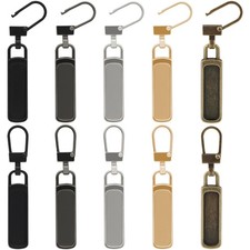 Zipper Pull Replacement for Small Holes, 10 Pieces Detachable Tiny Zipper Replac