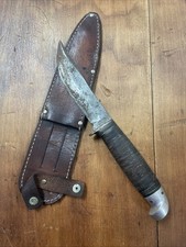 Western Pre-1956 4.25 Inch Fixed Blade Knife with Leather Sheath Boulder Colo