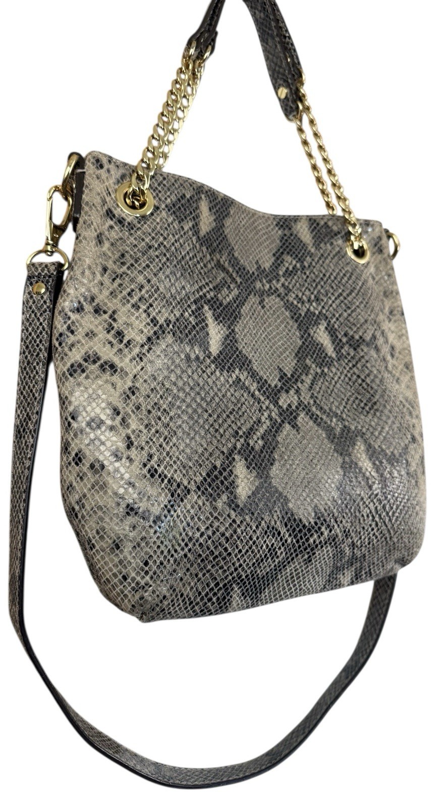MICHAEL KORS Python/Leather JET SET Hobo Shoulder… - image 6