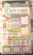 The Happy Planner Me & My Big Ideas Plan a Happy Life 265 Sticker Book NEW