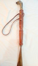 23" Solid Brass Dog Face Shoe Horn Long Handle Handmade Dog Lover Gift India