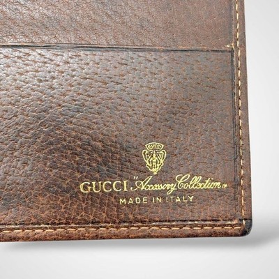 Authentic Gucci Vintage Wallet Sherry Bifold Long Purse GG Supreme