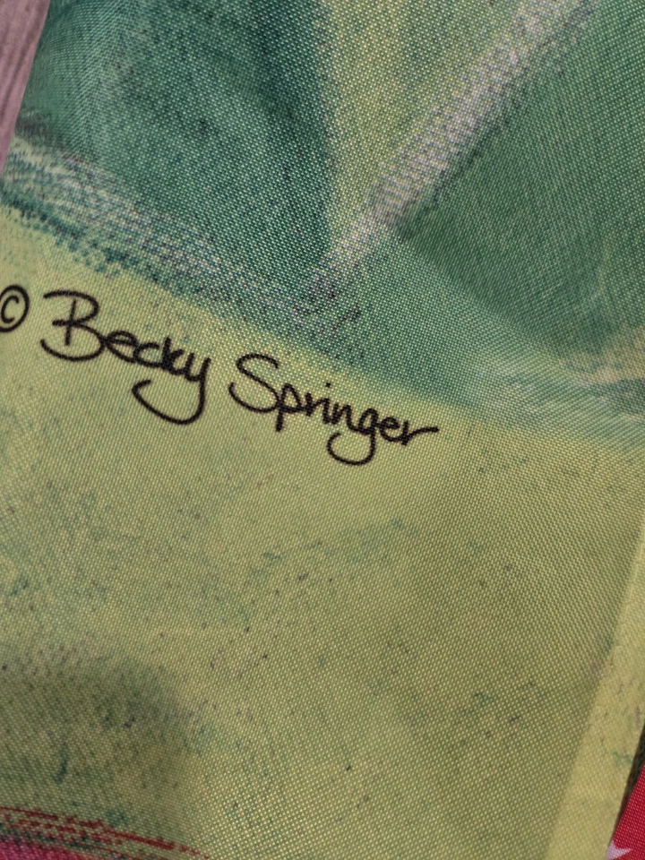 New With Tag Vintage 2005 Becky Springer Easter Egg Garden & Porch Flag - Image 4 of 4