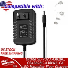 Adapter For Ottlite SL-7023,43828C,CS43828C,438PNZ-CA LED Magnifier Floor
