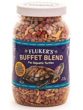 Fluker's Buffet Blend Aquatic Turtle Food with Freeze-Dried Shrimp  Mealworms