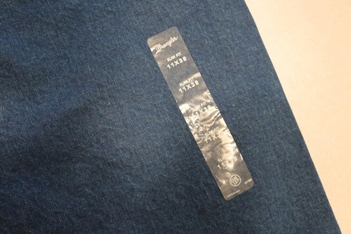 Wrangler Slim Fit Western Cowboy Cut Rugged Denim Blue Jeans Womens Size 11 x 38 - Picture 9 of 10