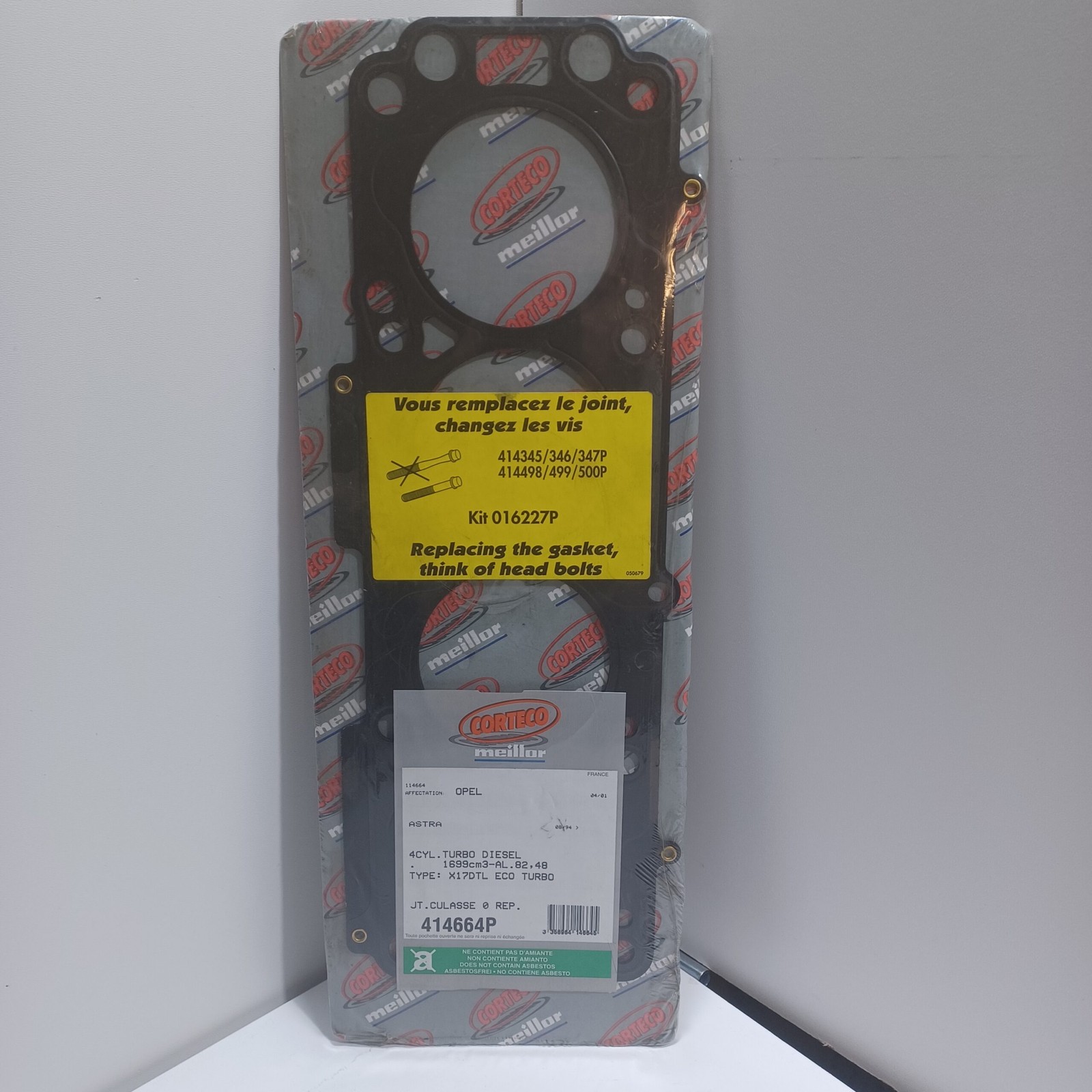 Joint de culasse Opel Kadett E Astra F G Vectra A 1.7 diesel