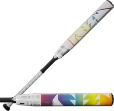 New DeMarini 2025 Prism+ Fastpitch Softball Bat White/Multicolor Composite